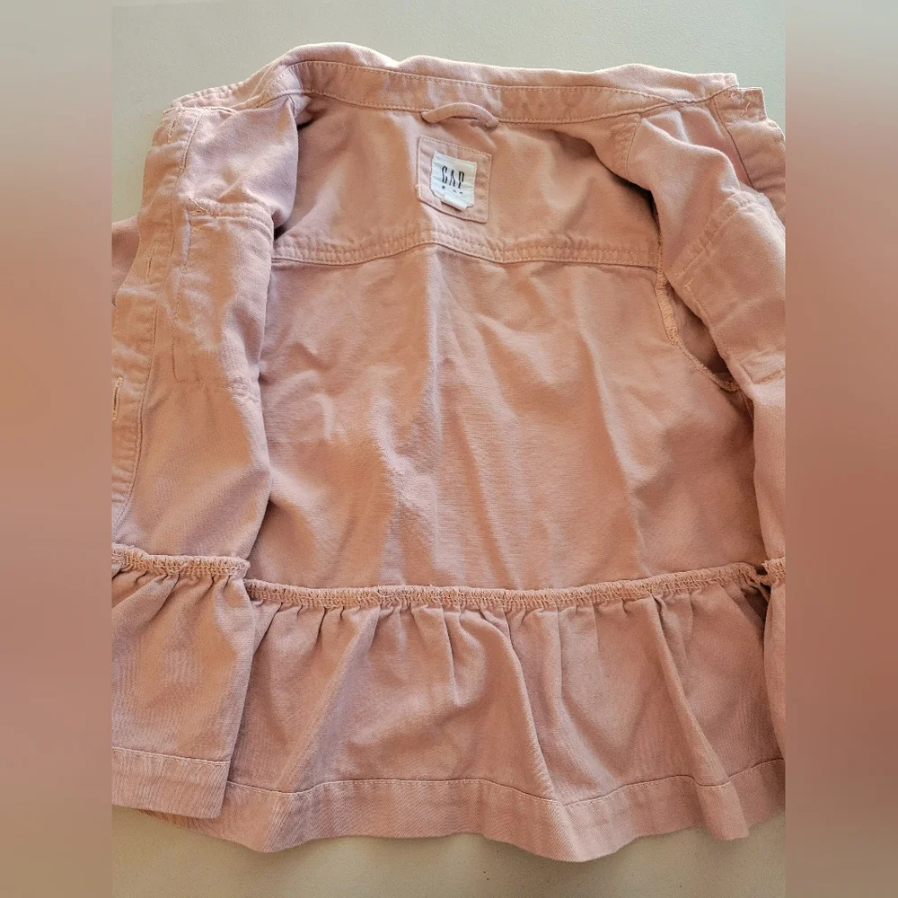 Gap Kids Size 5 Button Front Mauve Jacket - Picture 6 of 11
